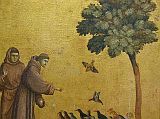 Paris Louvre Painting 1295-1300 Giotto di Bondone - St Francis Preaching To The Birds